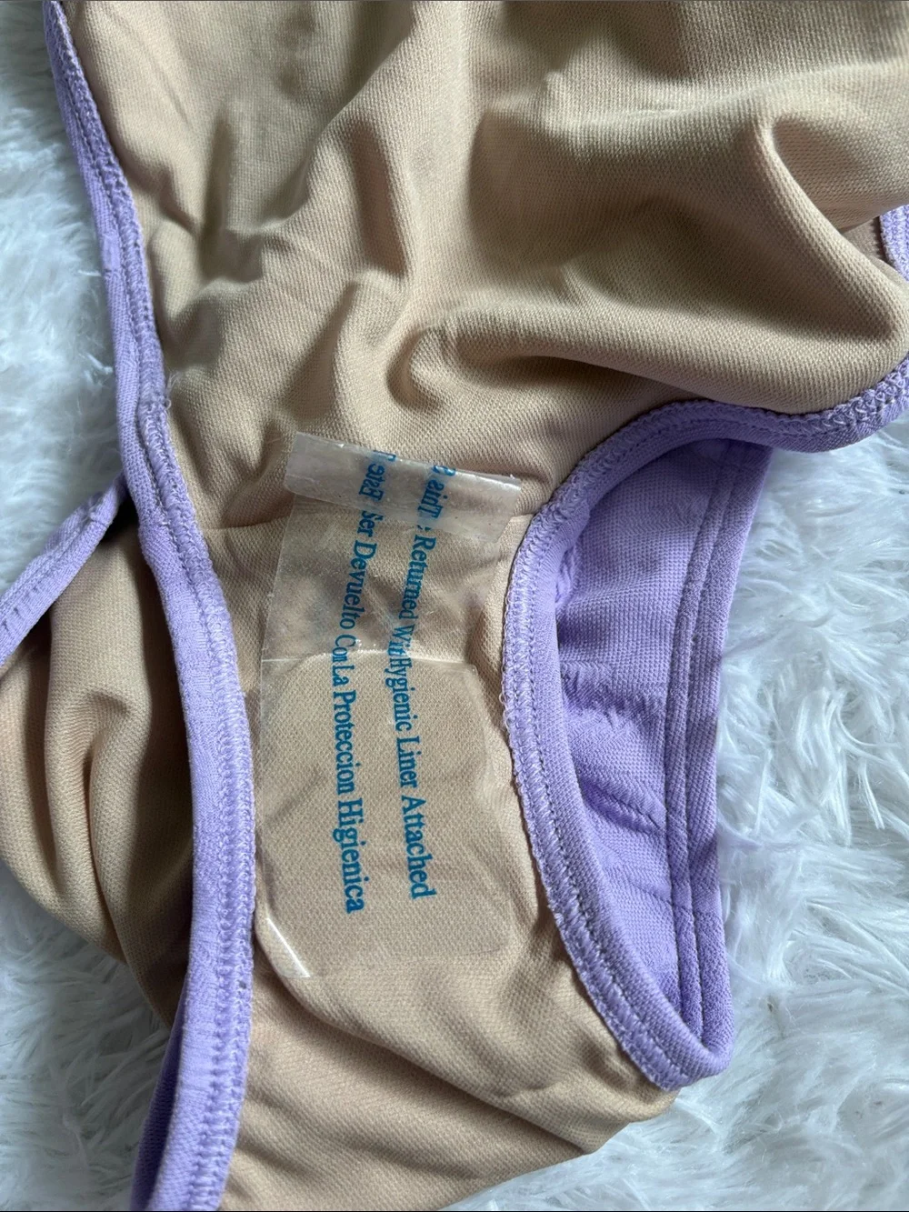 NWT Shade & Shore Light Purple Floral Textured Mid Rise Medium Seat Coverage